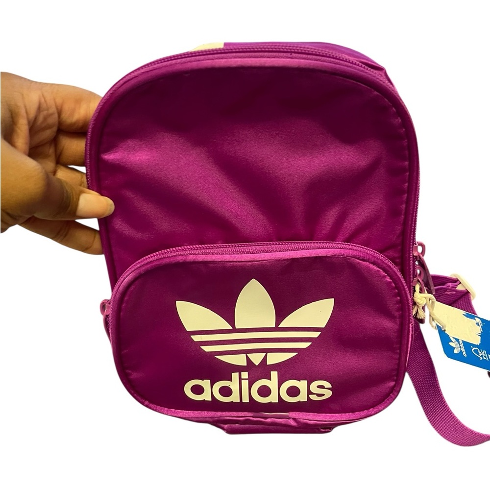 Adidas purple mini Backpack with Logo - Picture 3 of 5